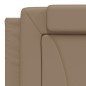 vidaXL Bettgestell mit LED Cappuccino-Braun 180x200 cm Kunstleder vidaXL Bettgestell mit LED Cappuccino-Braun 180x200 cm Kunstleder