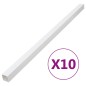 vidaXL Installationsrohre 40x40 mm 10 m PVC vidaXL Installationsrohre 40x40 mm 10 m PVC