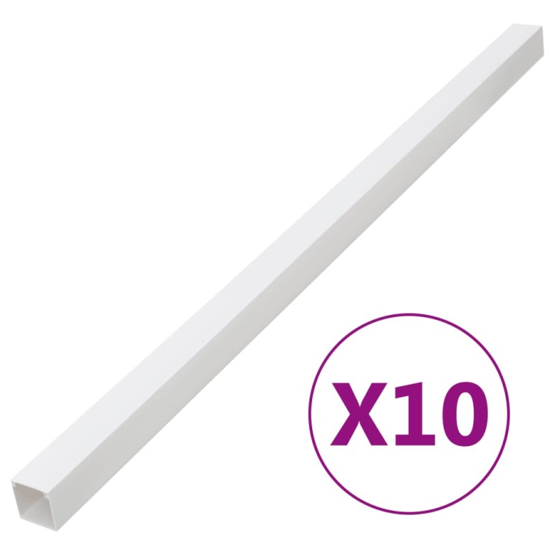 vidaXL Installationsrohre 33x33 mm 10 m PVC vidaXL Installationsrohre 33x33 mm 10 m PVC