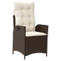vidaXL 9-tlg. Garten-Essgruppe mit Kissen Braun Poly Rattan vidaXL 9-tlg. Garten-Essgruppe mit Kissen Braun Poly Rattan