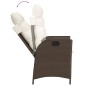 vidaXL 9-tlg. Garten-Essgruppe mit Kissen Braun Poly Rattan vidaXL 9-tlg. Garten-Essgruppe mit Kissen Braun Poly Rattan