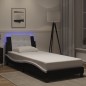 vidaXL Bettgestell mit LED Schwarz und Weiß 90x190 cm Kunstleder vidaXL Bettgestell mit LED Schwarz und Weiß 90x190 cm Kunstleder
