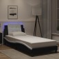 vidaXL Bettgestell mit LED Schwarz und Weiß 100x200 cm Kunstleder vidaXL Bettgestell mit LED Schwarz und Weiß 100x200 cm Kunstleder