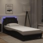 vidaXL Bettgestell mit LED Schwarz 80x200 cm Kunstleder vidaXL Bettgestell mit LED Schwarz 80x200 cm Kunstleder