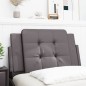 vidaXL Kopfteil-Kissen Grau 80 cm Kunstleder vidaXL Kopfteil-Kissen Grau 80 cm Kunstleder