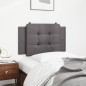 vidaXL Kopfteil-Kissen Grau 90 cm Kunstleder vidaXL Kopfteil-Kissen Grau 90 cm Kunstleder
