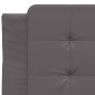 vidaXL Kopfteil-Kissen Grau 90 cm Kunstleder vidaXL Kopfteil-Kissen Grau 90 cm Kunstleder