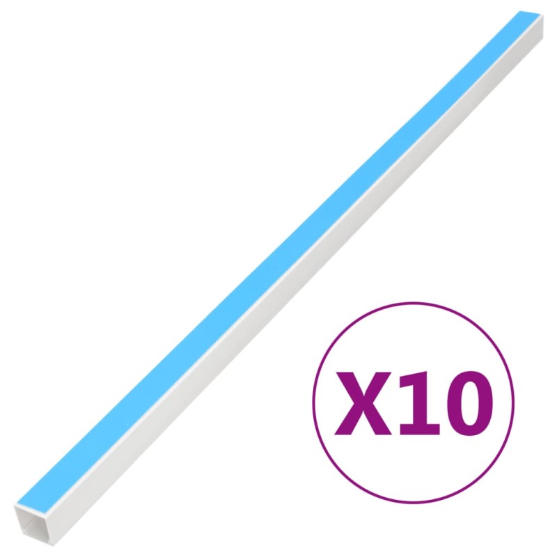 vidaXL Kabelkanäle Selbstklebend 30x20 mm 10 m PVC vidaXL Kabelkanäle Selbstklebend 30x20 mm 10 m PVC