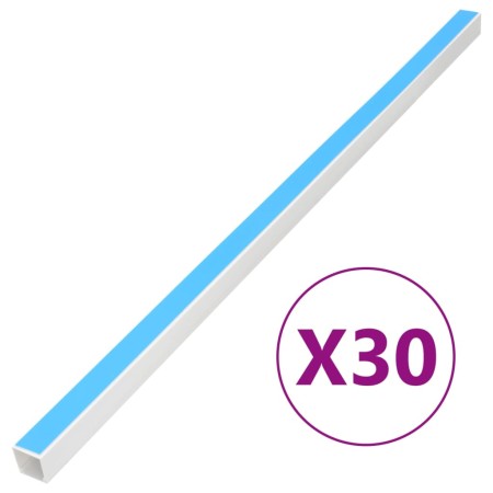 vidaXL Kabelkanäle Selbstklebend 30x15 mm 30 m PVC