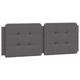 vidaXL Kopfteil-Kissen Grau 120 cm Kunstleder