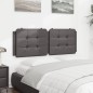 vidaXL Kopfteil-Kissen Grau 120 cm Kunstleder vidaXL Kopfteil-Kissen Grau 120 cm Kunstleder