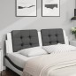 vidaXL Kopfteil-Kissen Schwarz und Weiß 160 cm Kunstleder vidaXL Kopfteil-Kissen Schwarz und Weiß 160 cm Kunstleder