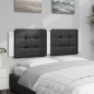 vidaXL Kopfteil-Kissen Schwarz und Weiß 160 cm Kunstleder vidaXL Kopfteil-Kissen Schwarz und Weiß 160 cm Kunstleder