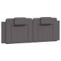 vidaXL Bett mit Matratze Grau 140x190 cm Kunstleder vidaXL Bett mit Matratze Grau 140x190 cm Kunstleder