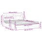 vidaXL Bett mit Matratze Cappuccino-Braun 180x200 cm Kunstleder vidaXL Bett mit Matratze Cappuccino-Braun 180x200 cm Kunstleder