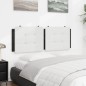 vidaXL Kopfteil-Kissen Weiß und Schwarz 140 cm Kunstleder vidaXL Kopfteil-Kissen Weiß und Schwarz 140 cm Kunstleder