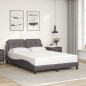 vidaXL Bettgestell mit LED Grau 140x200 cm Kunstleder vidaXL Bettgestell mit LED Grau 140x200 cm Kunstleder