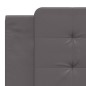 vidaXL Bettgestell mit Kopfteil Grau 180x200 cm Kunstleder vidaXL Bettgestell mit Kopfteil Grau 180x200 cm Kunstleder