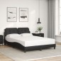 vidaXL Bettgestell mit Kopfteil Schwarz 120x200 cm Kunstleder vidaXL Bettgestell mit Kopfteil Schwarz 120x200 cm Kunstleder