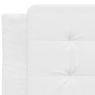 vidaXL Bettgestell mit Kopfteil Weiß 100x200 cm Kunstleder vidaXL Bettgestell mit Kopfteil Weiß 100x200 cm Kunstleder
