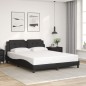 vidaXL Bettgestell mit Kopfteil Schwarz 160x200 cm Kunstleder vidaXL Bettgestell mit Kopfteil Schwarz 160x200 cm Kunstleder
