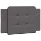 vidaXL Bettgestell mit Kopfteil Grau 80x200 cm Kunstleder vidaXL Bettgestell mit Kopfteil Grau 80x200 cm Kunstleder