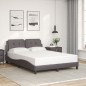 vidaXL Bettgestell mit Kopfteil Grau 140x200 cm Kunstleder vidaXL Bettgestell mit Kopfteil Grau 140x200 cm Kunstleder