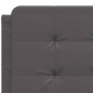 vidaXL Bettgestell mit Kopfteil Grau 140x200 cm Kunstleder vidaXL Bettgestell mit Kopfteil Grau 140x200 cm Kunstleder