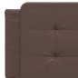 vidaXL Bettgestell mit Kopfteil Braun 160x200 cm Kunstleder vidaXL Bettgestell mit Kopfteil Braun 160x200 cm Kunstleder