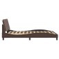 vidaXL Bettgestell mit Kopfteil Braun 140x190 cm Kunstleder vidaXL Bettgestell mit Kopfteil Braun 140x190 cm Kunstleder