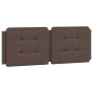 vidaXL Bettgestell mit Kopfteil Braun 140x190 cm Kunstleder vidaXL Bettgestell mit Kopfteil Braun 140x190 cm Kunstleder