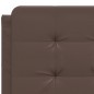 vidaXL Bett mit Matratze Braun 140x200 cm Kunstleder vidaXL Bett mit Matratze Braun 140x200 cm Kunstleder