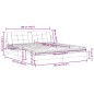 vidaXL Bett mit Matratze Braun 180x200 cm Kunstleder vidaXL Bett mit Matratze Braun 180x200 cm Kunstleder