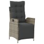 vidaXL 7-tlg. Garten-Essgruppe mit Kissen Grau Poly Rattan vidaXL 7-tlg. Garten-Essgruppe mit Kissen Grau Poly Rattan