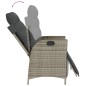 vidaXL 7-tlg. Garten-Essgruppe mit Kissen Grau Poly Rattan vidaXL 7-tlg. Garten-Essgruppe mit Kissen Grau Poly Rattan