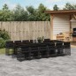 vidaXL 13-tlg. Garten-Essgruppe mit Kissen Schwarz Poly Rattan vidaXL 13-tlg. Garten-Essgruppe mit Kissen Schwarz Poly Rattan