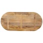 vidaXL Tischplatte 100x40x2,5 cm Oval Massivholz Mango vidaXL Tischplatte 100x40x2,5 cm Oval Massivholz Mango