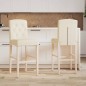 vidaXL Barstühle 2 Stk. Massivholz Gummibaum und Stoff vidaXL Barstühle 2 Stk. Massivholz Gummibaum und Stoff