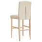 vidaXL Barstühle 2 Stk. Massivholz Gummibaum und Stoff vidaXL Barstühle 2 Stk. Massivholz Gummibaum und Stoff