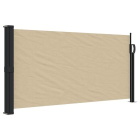 vidaXL Seitenmarkise Ausziehbar Beige 100x300 cm