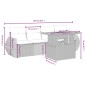 vidaXL 5-tlg. Garten-Sofagarnitur mit Kissen Grau Poly Rattan vidaXL 5-tlg. Garten-Sofagarnitur mit Kissen Grau Poly Rattan