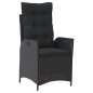 vidaXL 9-tlg. Garten-Essgruppe mit Kissen Schwarz Poly Rattan vidaXL 9-tlg. Garten-Essgruppe mit Kissen Schwarz Poly Rattan