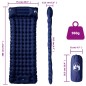 vidaXL Selbstaufblasende Isomatte mit Kissen Marineblau vidaXL Selbstaufblasende Isomatte mit Kissen Marineblau