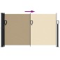vidaXL Seitenmarkise Ausziehbar Beige 120x300 cm vidaXL Seitenmarkise Ausziehbar Beige 120x300 cm