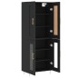 vidaXL Highboard Schwarz 69,5x34x180 cm Holzwerkstoff vidaXL Highboard Schwarz 69,5x34x180 cm Holzwerkstoff