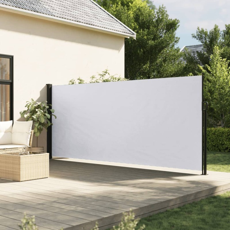 vidaXL Seitenmarkise Ausziehbar Weiß 160x300 cm vidaXL Seitenmarkise Ausziehbar Weiß 160x300 cm