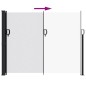 vidaXL Seitenmarkise Ausziehbar Weiß 160x300 cm vidaXL Seitenmarkise Ausziehbar Weiß 160x300 cm