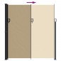vidaXL Seitenmarkise Ausziehbar Beige 220x300 cm vidaXL Seitenmarkise Ausziehbar Beige 220x300 cm