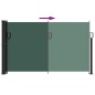 vidaXL Seitenmarkise Ausziehbar Dunkelgrün 120x500 cm vidaXL Seitenmarkise Ausziehbar Dunkelgrün 120x500 cm