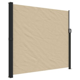 vidaXL Seitenmarkise Ausziehbar Beige 180x500 cm